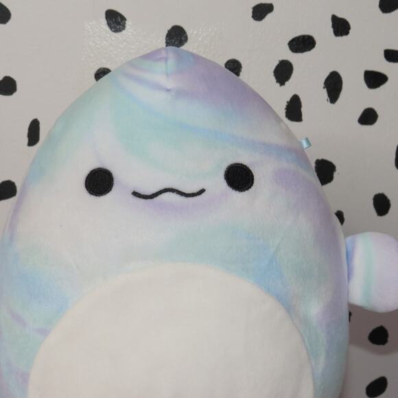 Kellytoy Squishmallows Laslow the Beluga Whale Plush Stuffed Toy - Picture 2 of 6